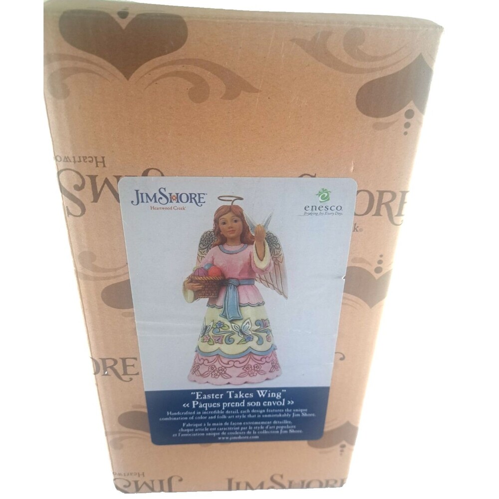 Jim Shore Cross Easter Takes Wing Open Box Heartwood Creek Angel Butterfly 8"